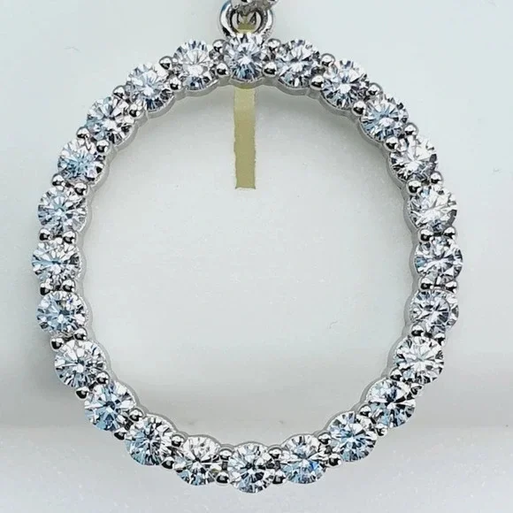 925 Sterling Silver Cubic Zirconia Initial Pendant, UU1P6A6181